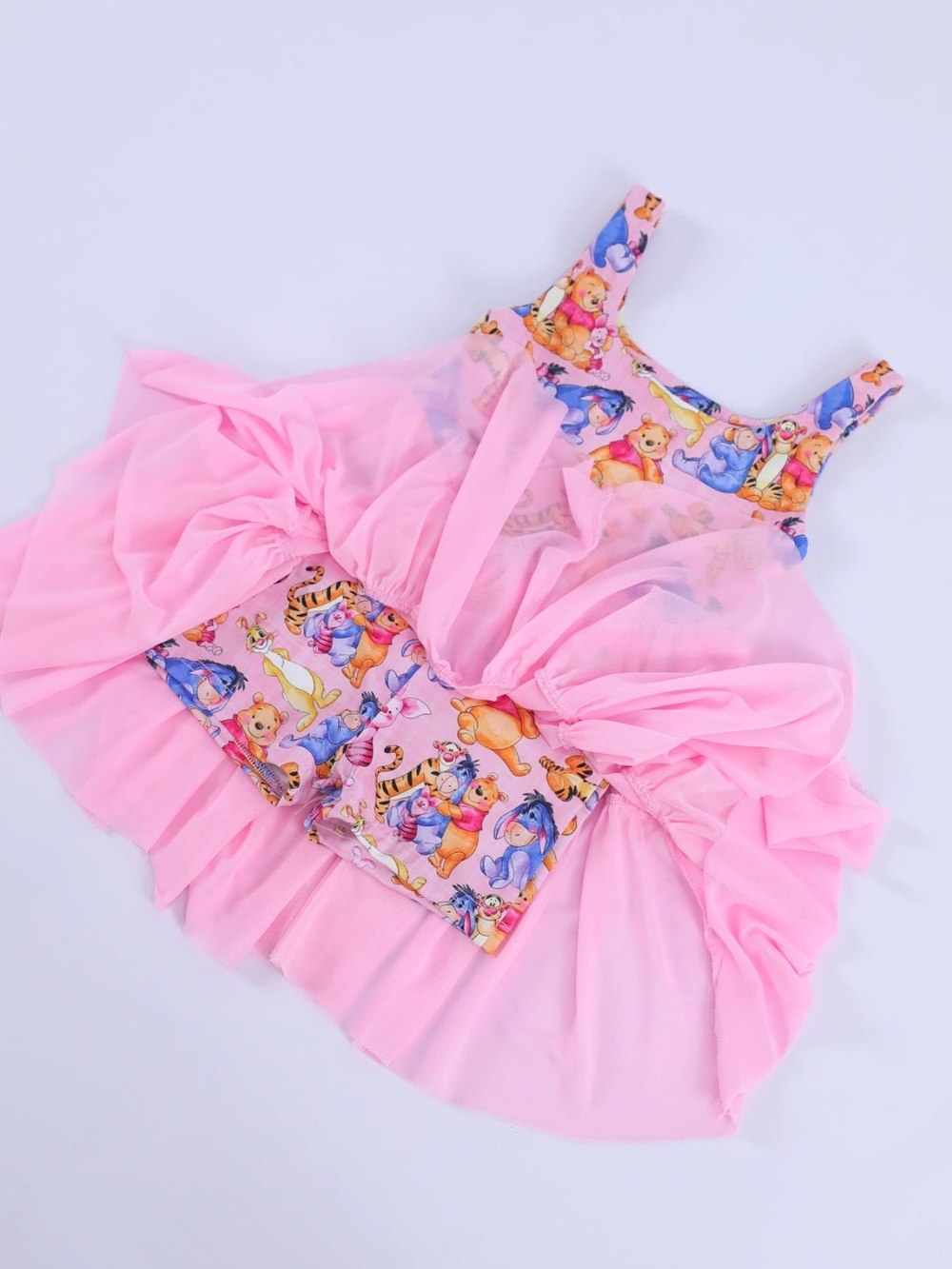 Mama Bear and Cub Co. Pooh Athletic Mesh Twirl Dress – Multiple Sizes Available - Picture 2 of 7